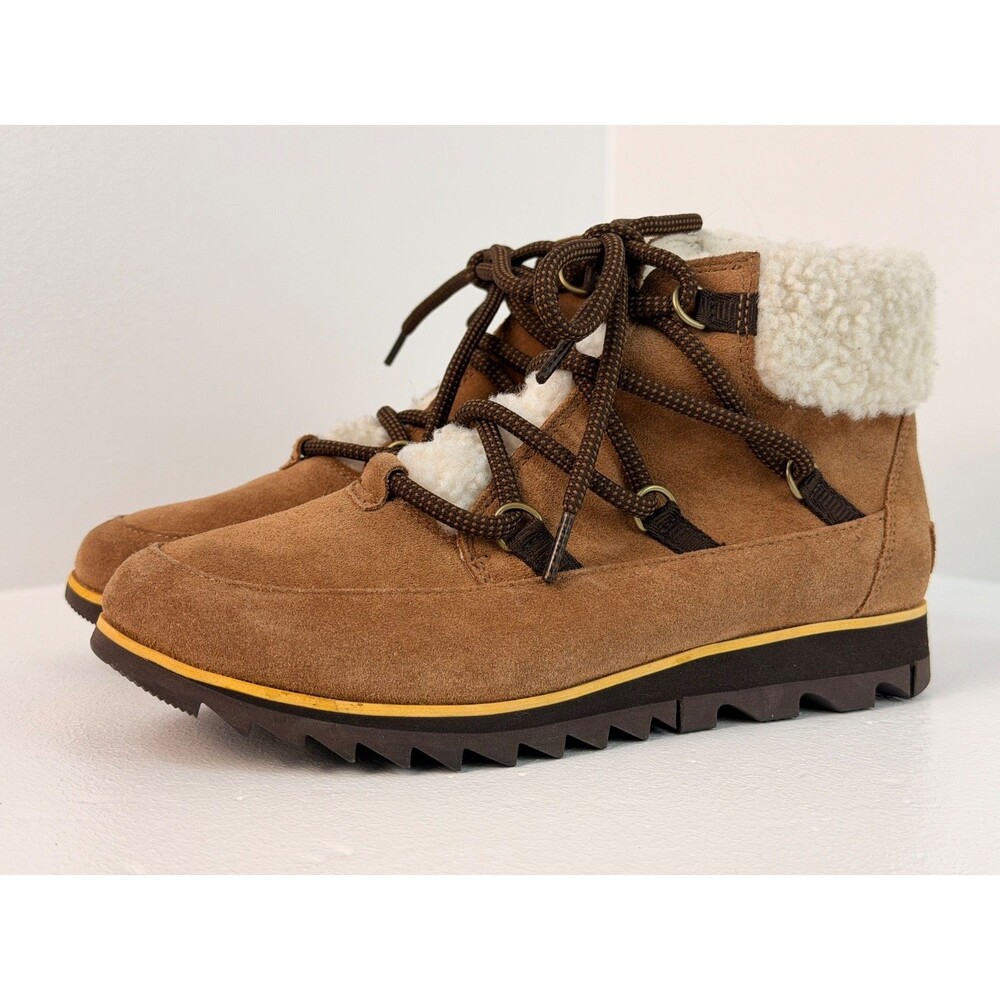 Sorel Explorer II Joan Cozy Boots Women's US 8 Velvet Tan Waterproof NL4345-242